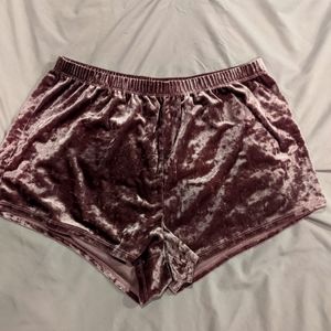 Deleting listing friday! Garage crushed velvet shorts